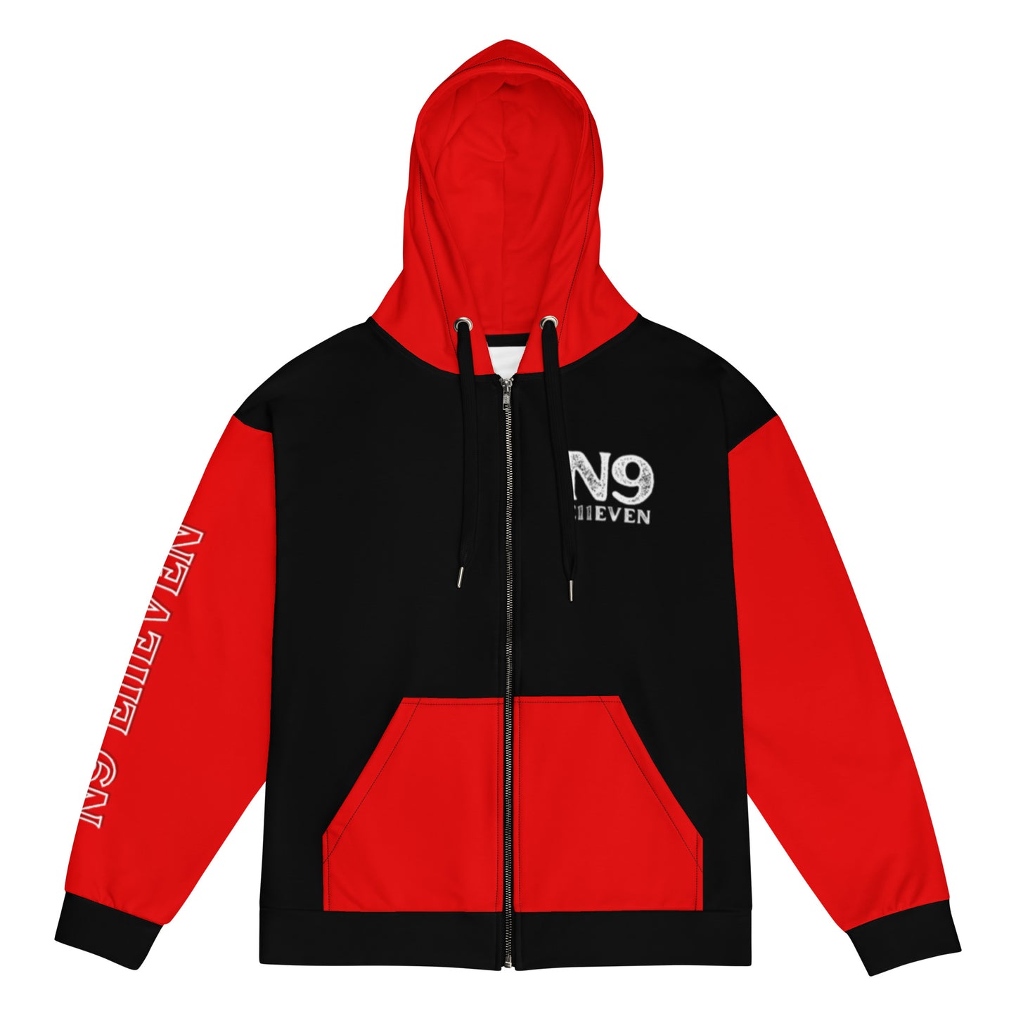 “N9” unisex zip hoodie