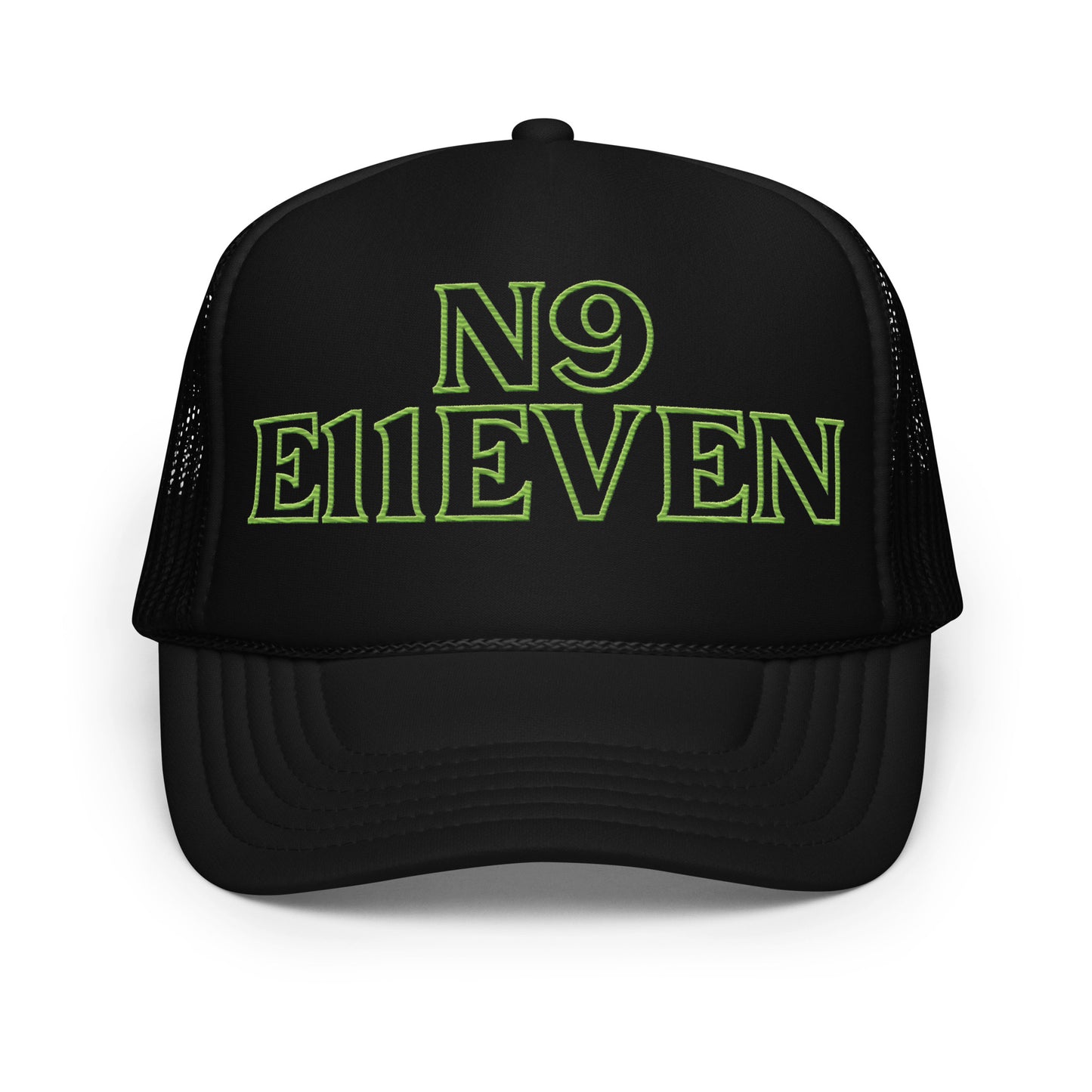 “N9 E11EVEN” Foam trucker hat