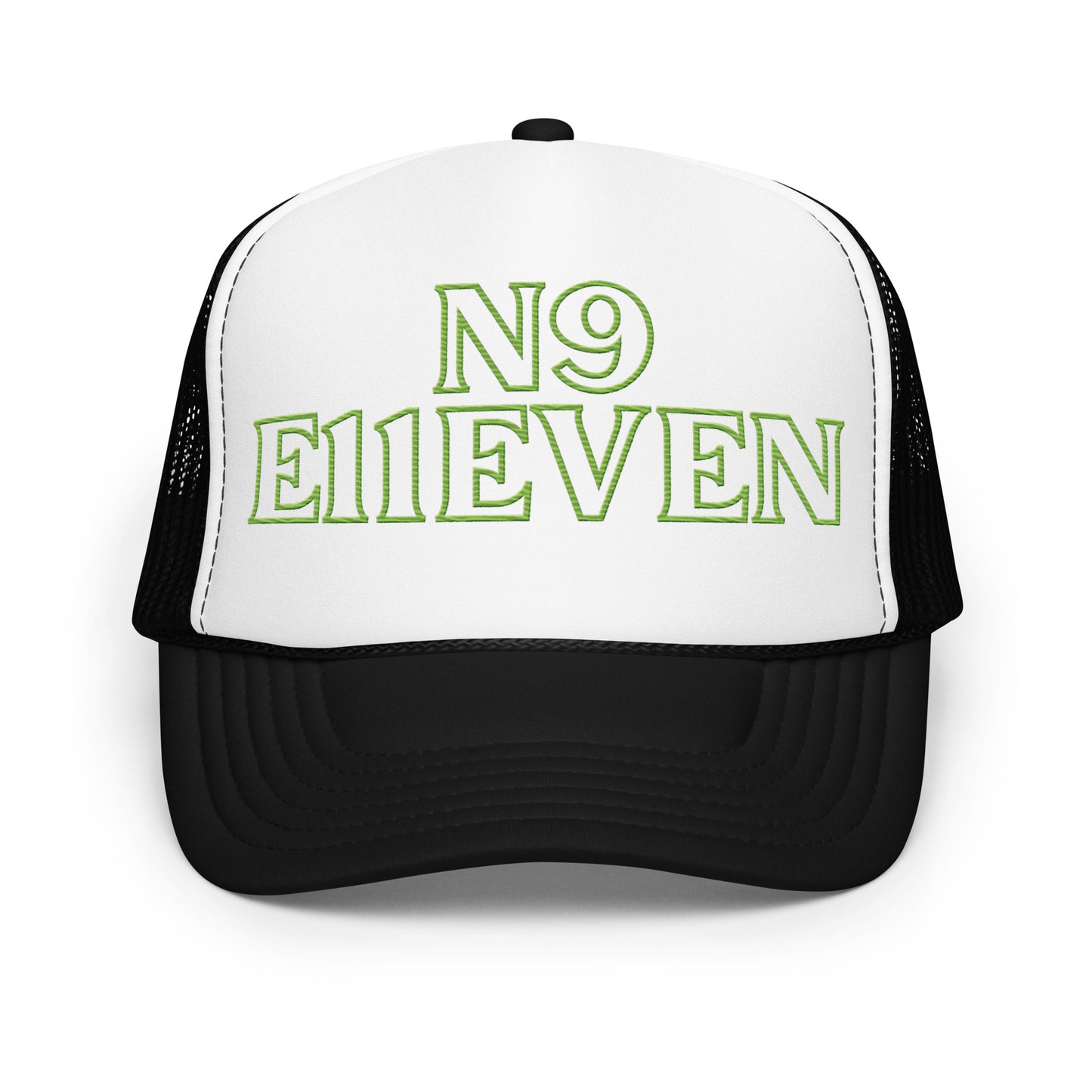 “N9 E11EVEN” Foam trucker hat