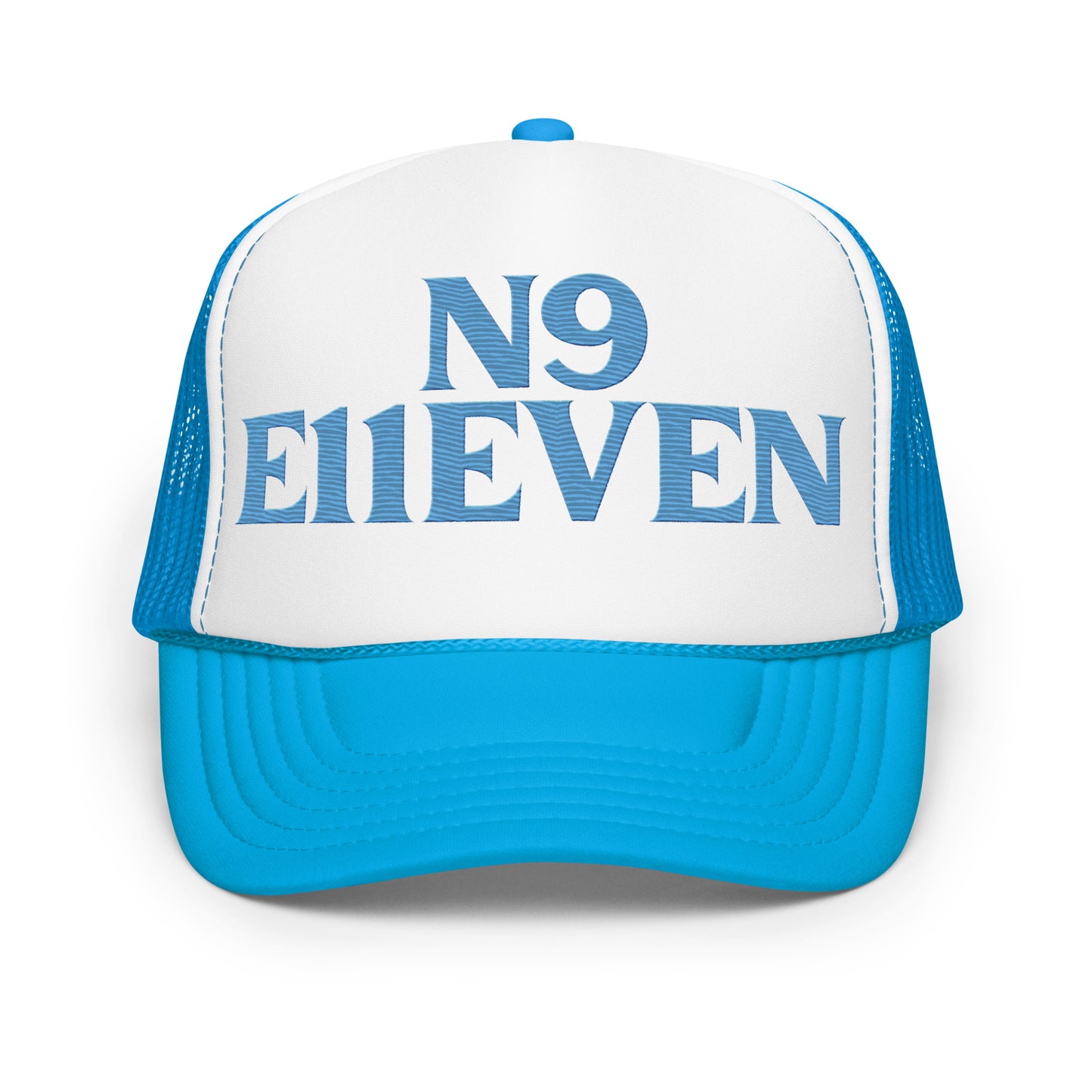 “N9 E11EVEN” foam trucker hat
