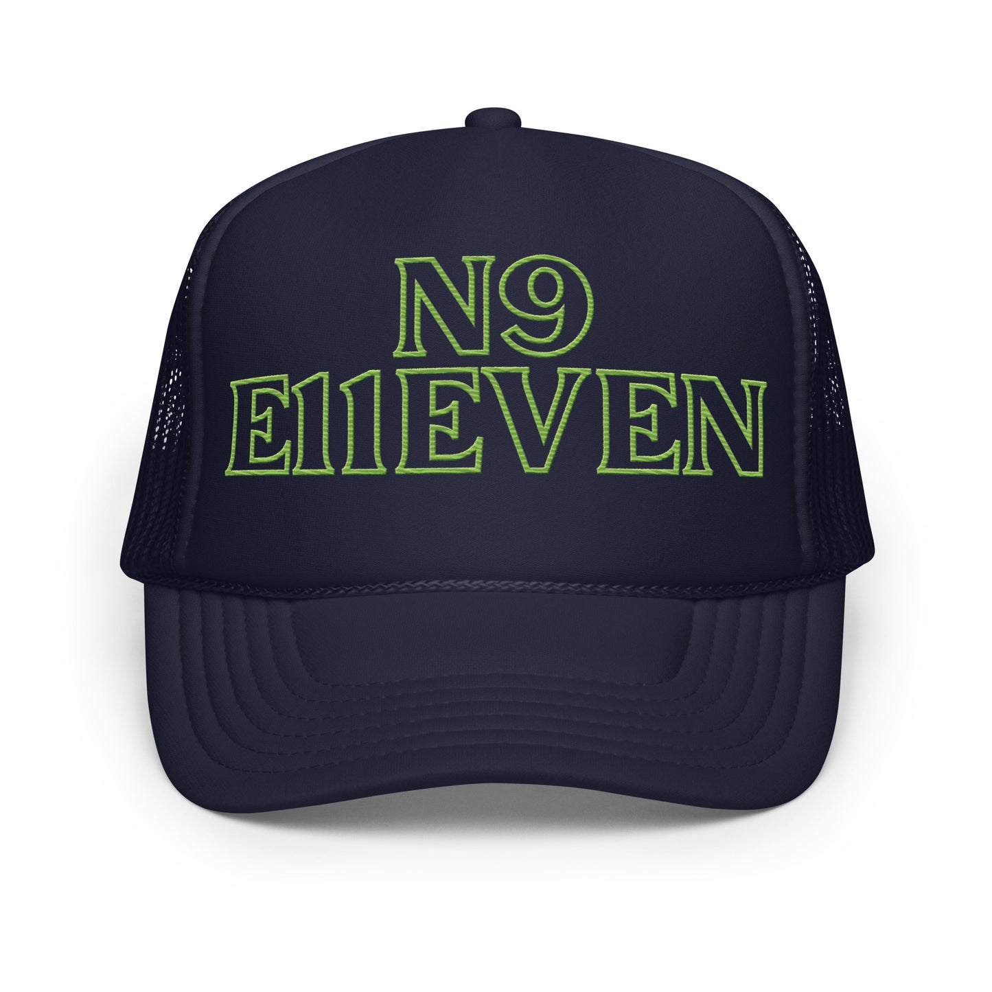 “N9 E11EVEN” Foam trucker hat