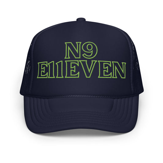 “N9 E11EVEN” Foam trucker hat