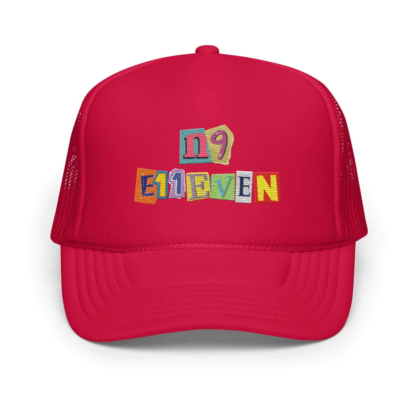“N9 E11EVEN” Foam trucker hat