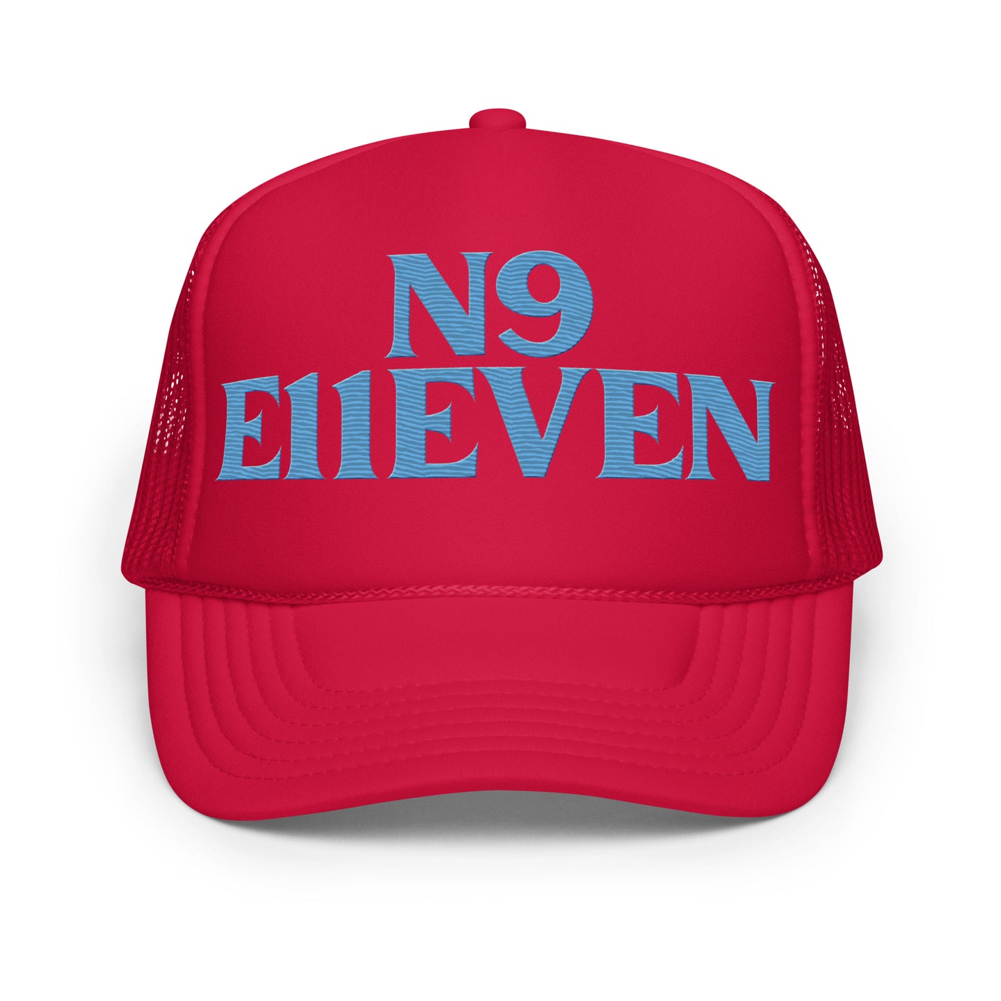“N9 E11EVEN” foam trucker hat
