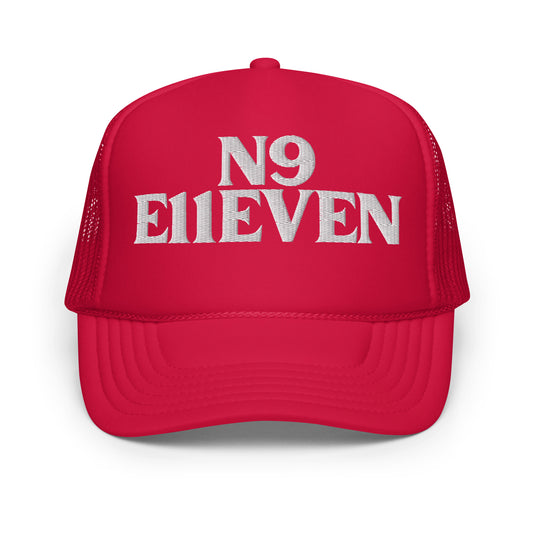 “N9 E11EVEN” Foam trucker hat