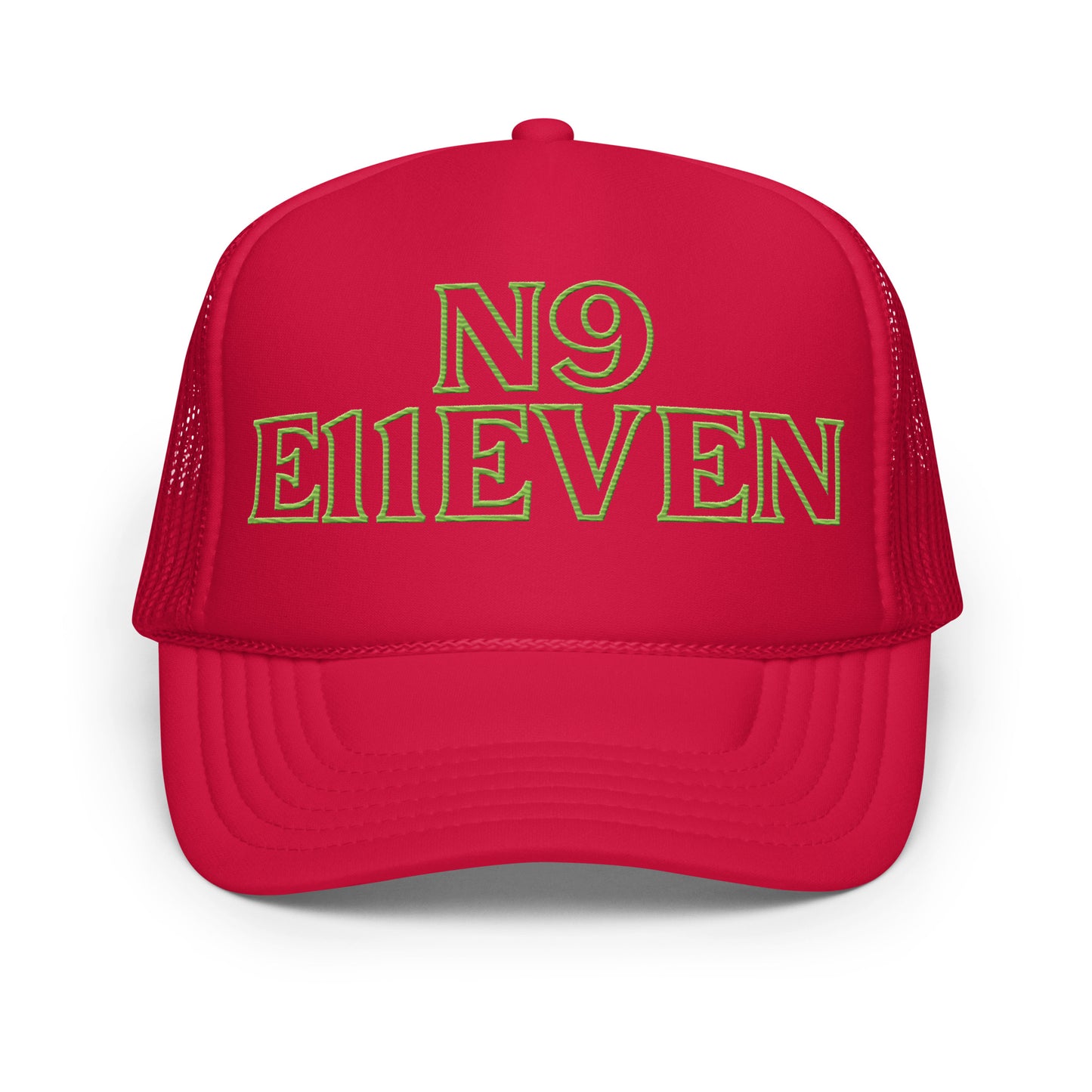 “N9 E11EVEN” Foam trucker hat