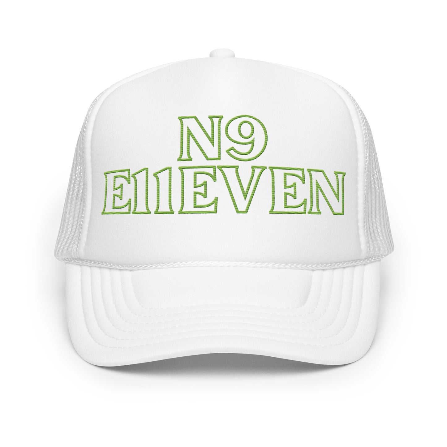 “N9 E11EVEN” Foam trucker hat
