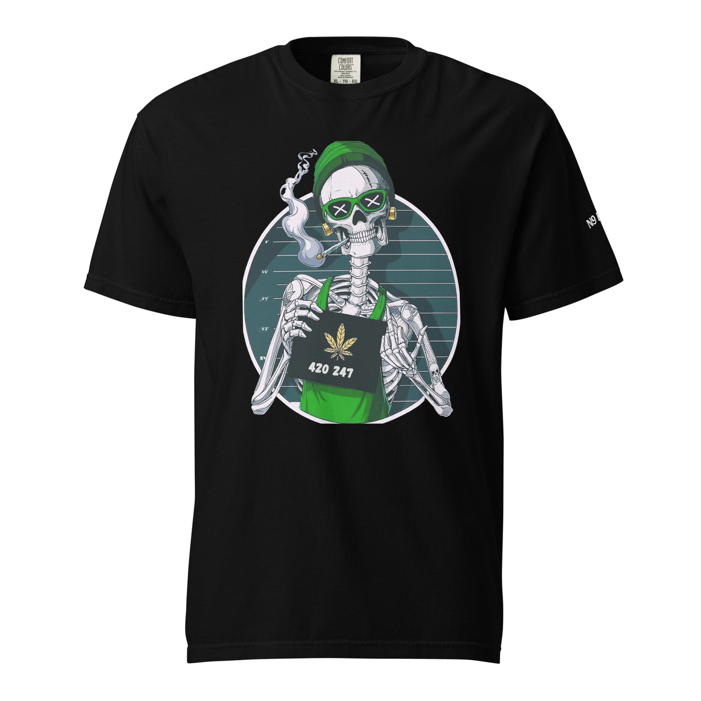 “420 247” Unisex garment-dyed heavyweight t-shirt