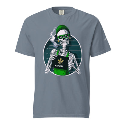 “420 247” Unisex garment-dyed heavyweight t-shirt
