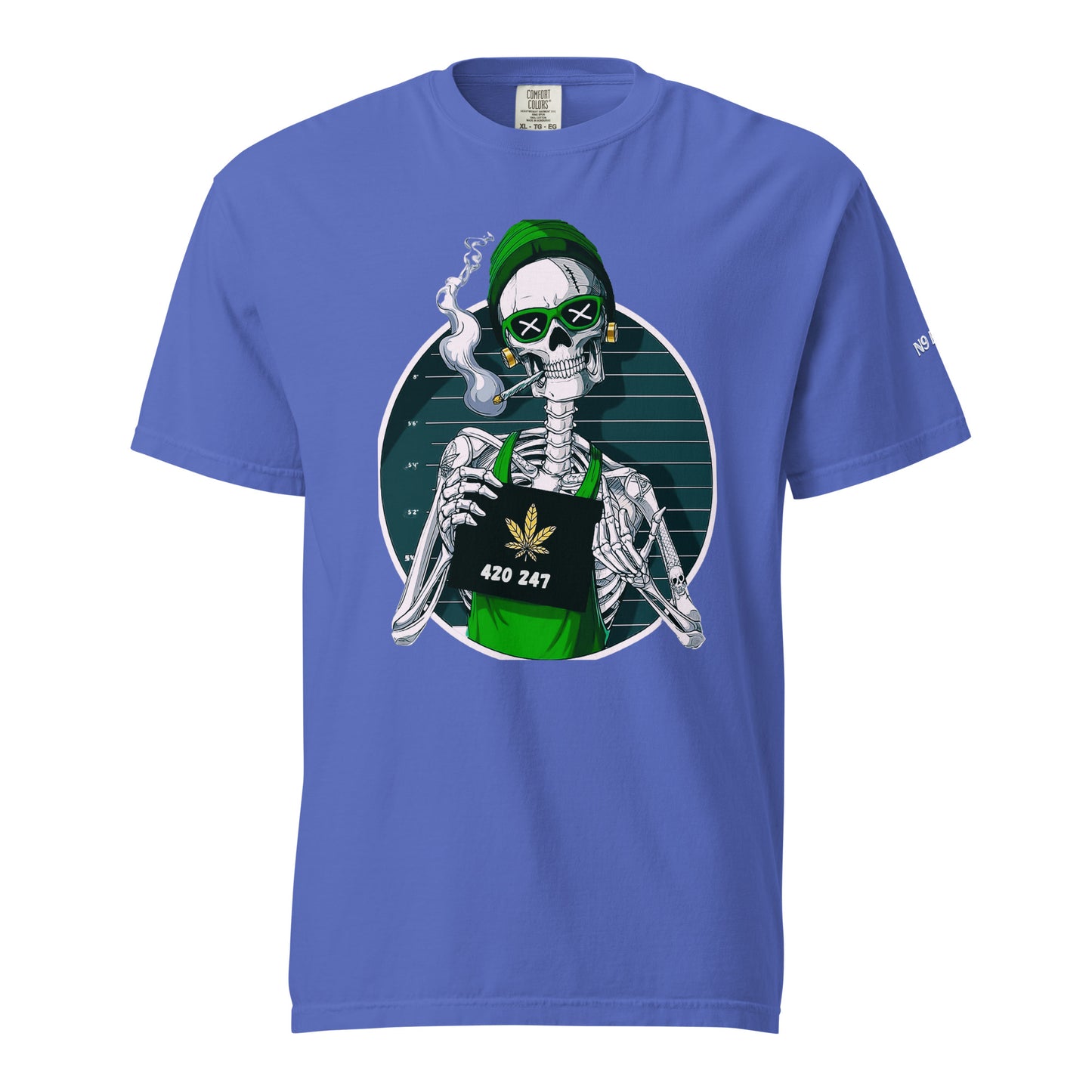 “420 247” Unisex garment-dyed heavyweight t-shirt