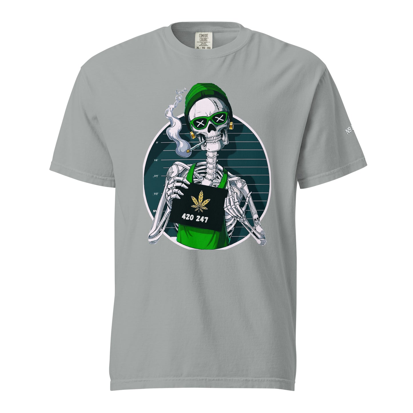 “420 247” Unisex garment-dyed heavyweight t-shirt