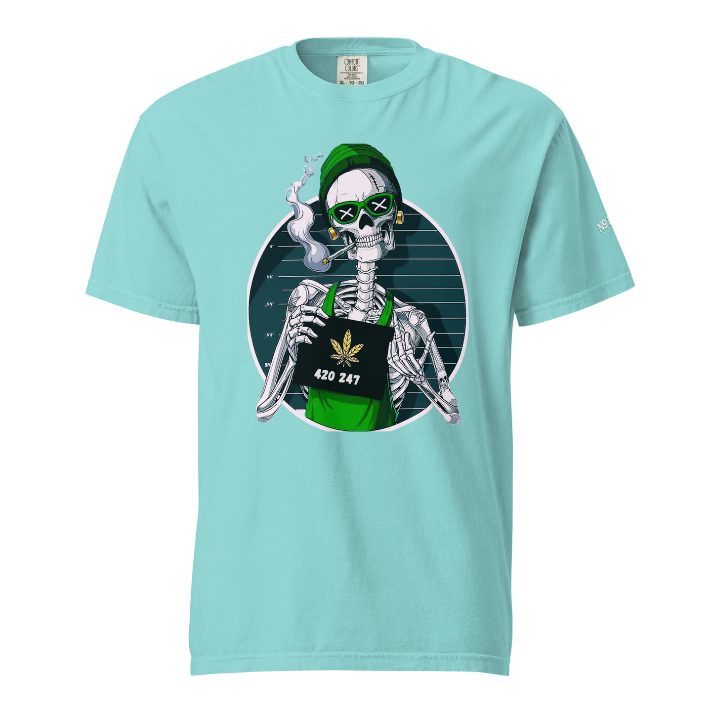 “420 247” Unisex garment-dyed heavyweight t-shirt