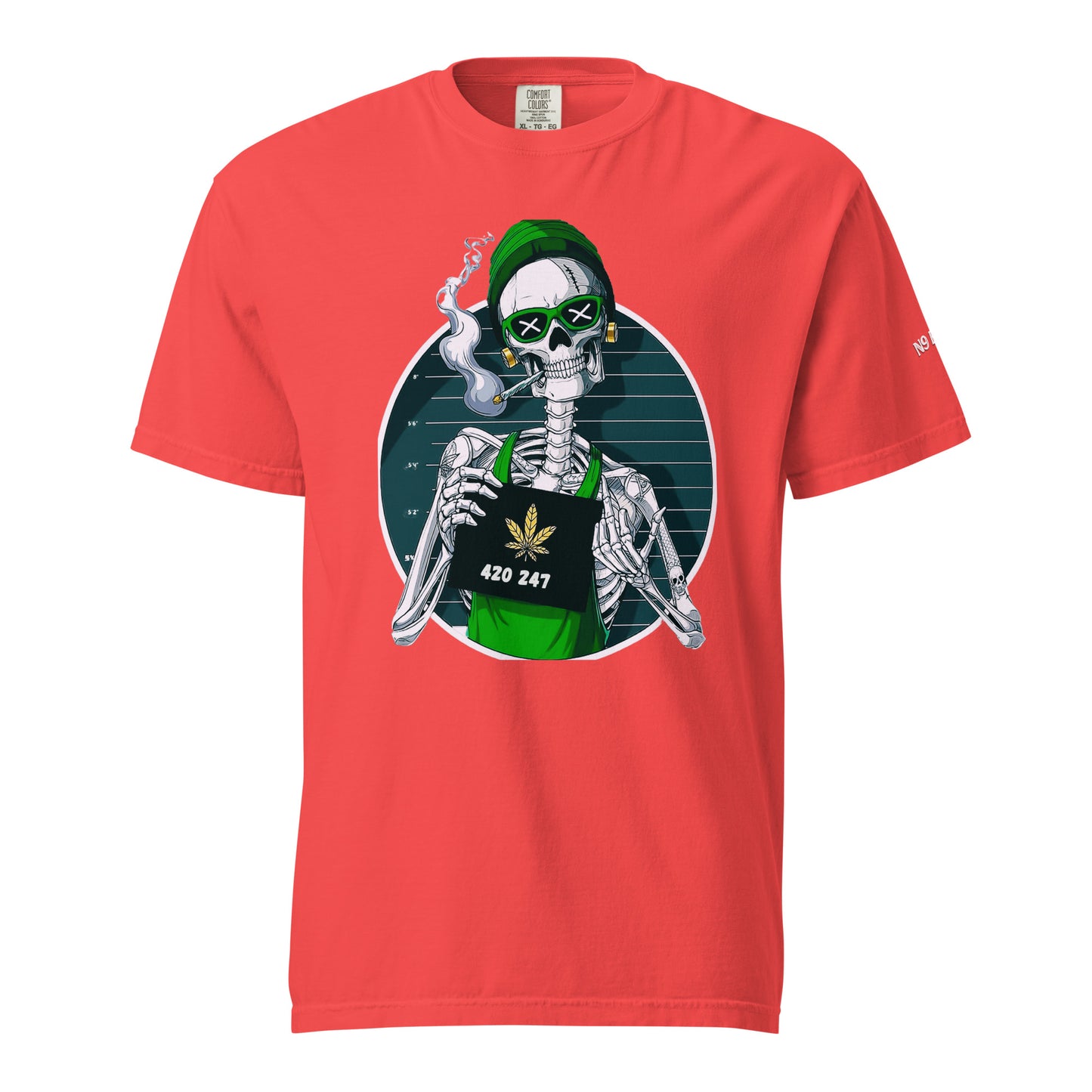 “420 247” Unisex garment-dyed heavyweight t-shirt