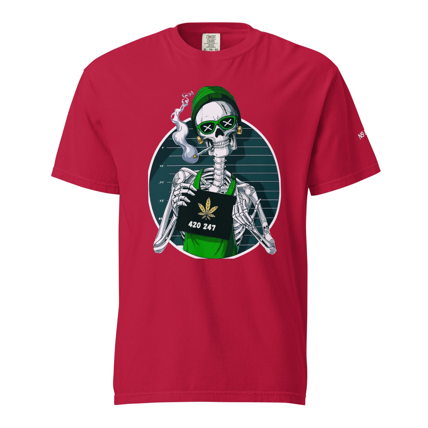 “420 247” Unisex garment-dyed heavyweight t-shirt