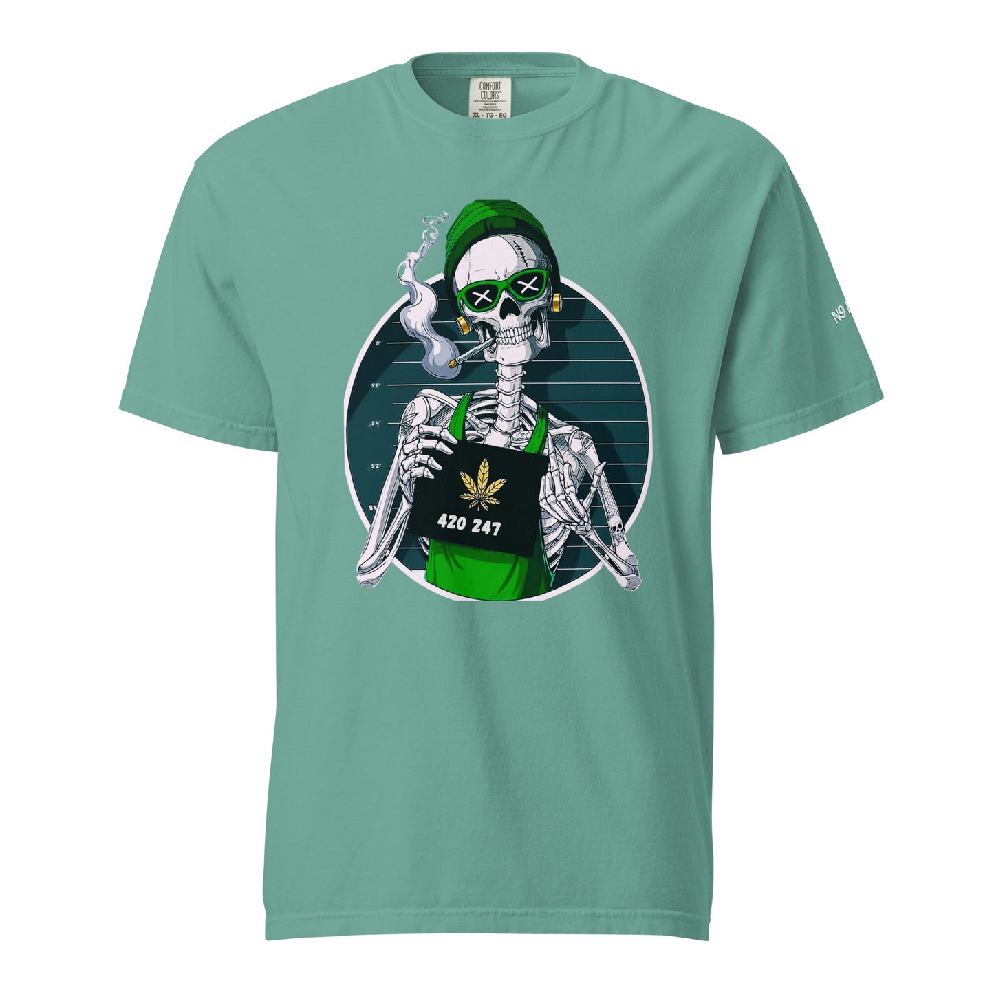 “420 247” Unisex garment-dyed heavyweight t-shirt