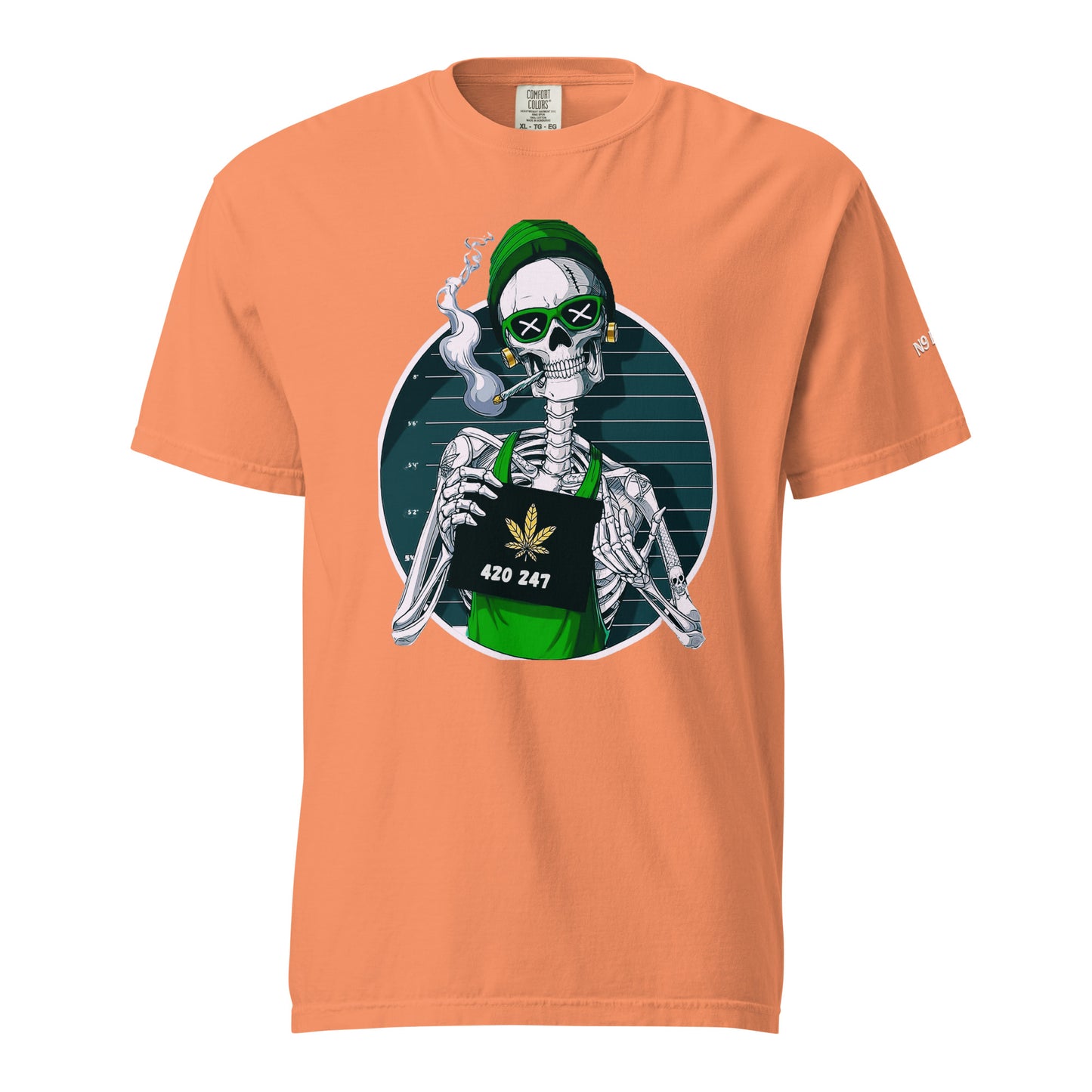 “420 247” Unisex garment-dyed heavyweight t-shirt
