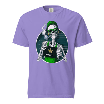 “420 247” Unisex garment-dyed heavyweight t-shirt