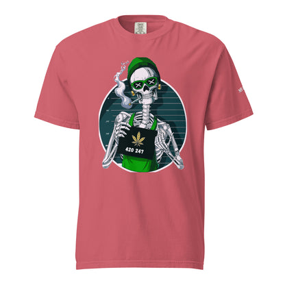 “420 247” Unisex garment-dyed heavyweight t-shirt